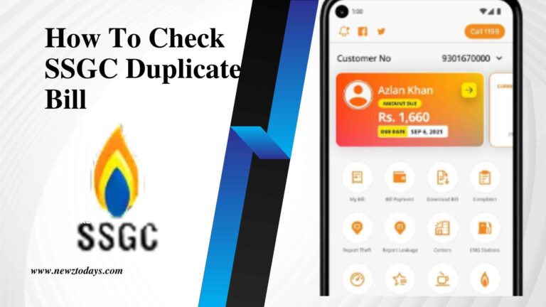 ssgc duplicate bill