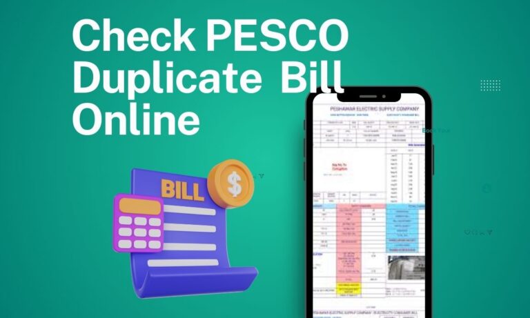 pesco duplicate bill online