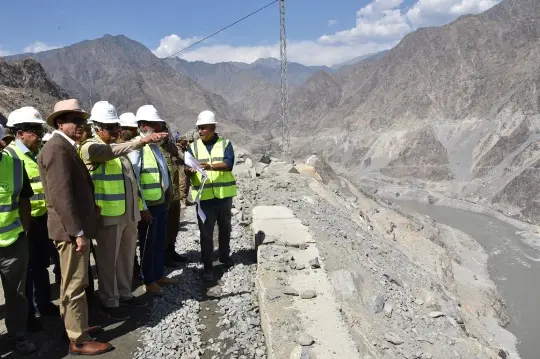 Chairman WAPDA visits Diamer Basha Dam to review construction activities