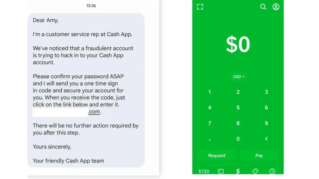 fake customer support and code theft
