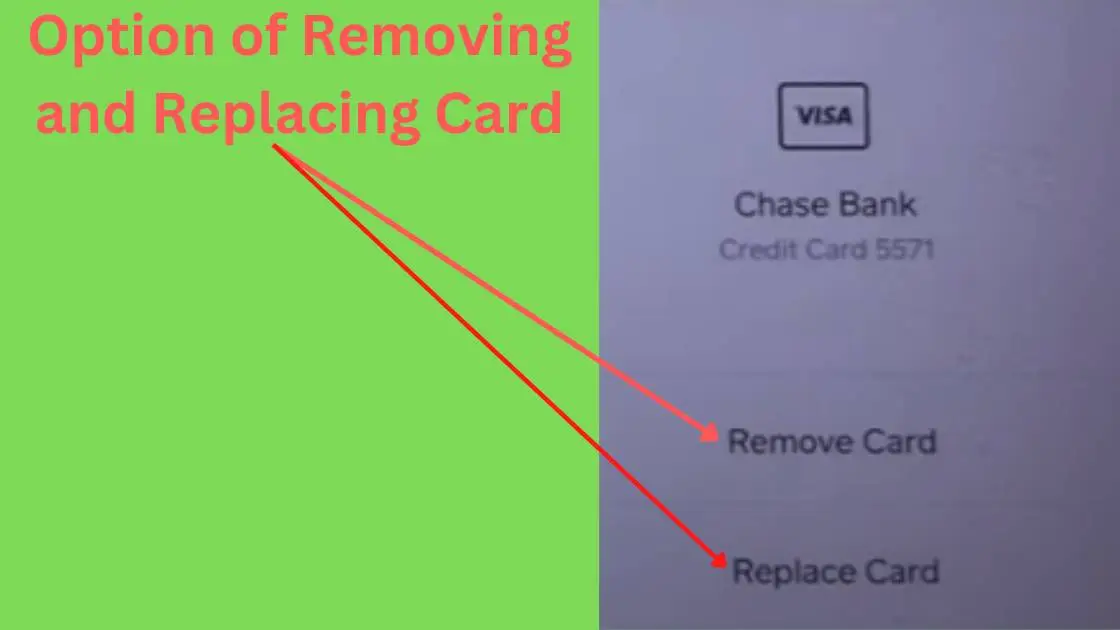 removing card