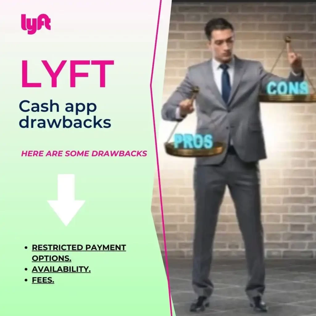 Lyft cash app drawbacks