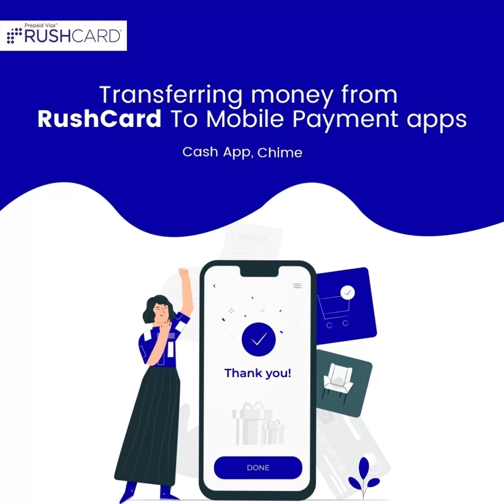 transferring money from rushcard to mobile payment apps
