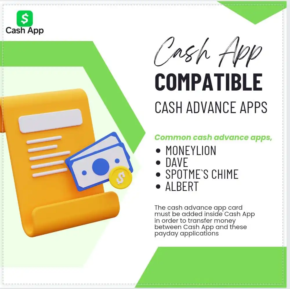 cash app compatible with cash advance apps