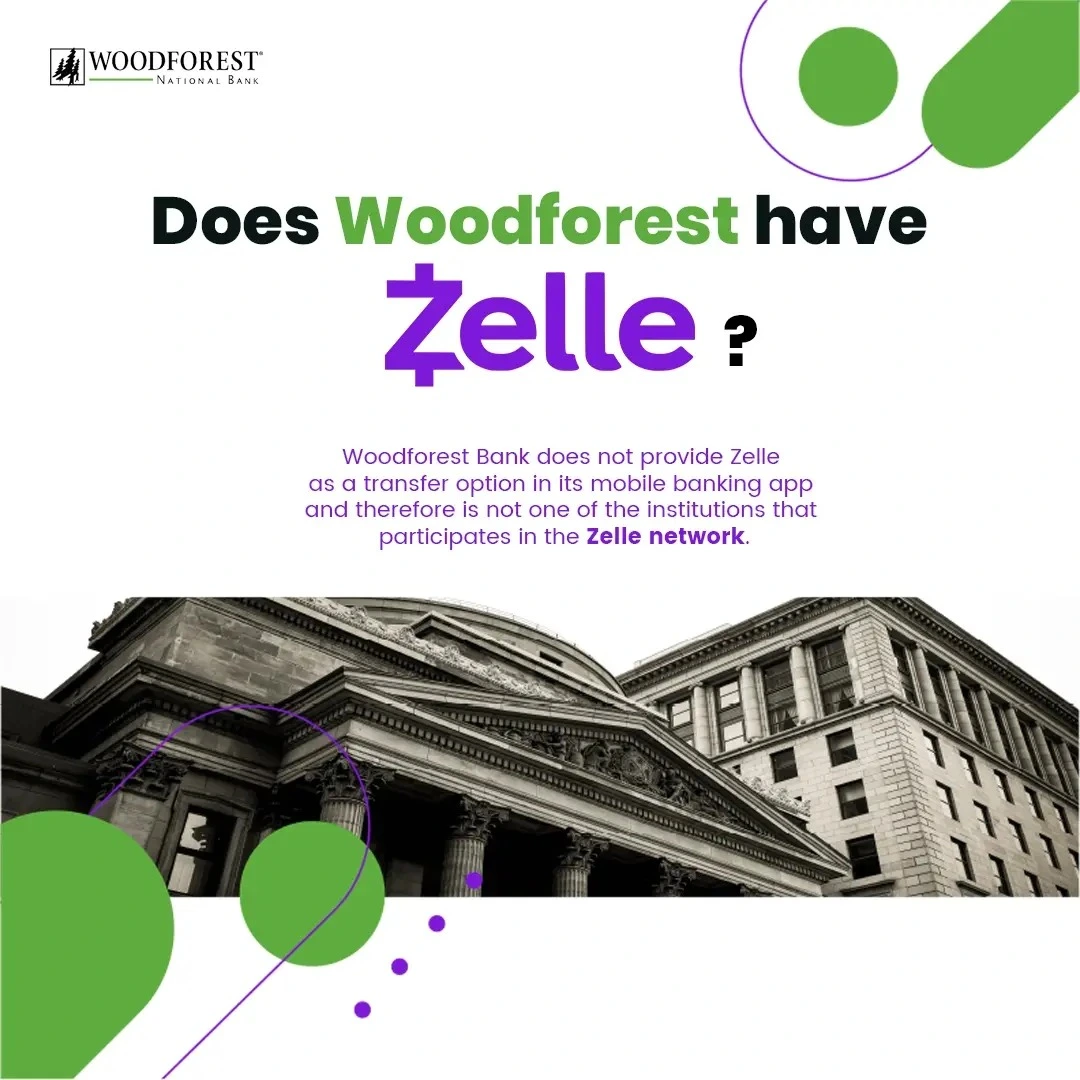 does woodforest have zelle