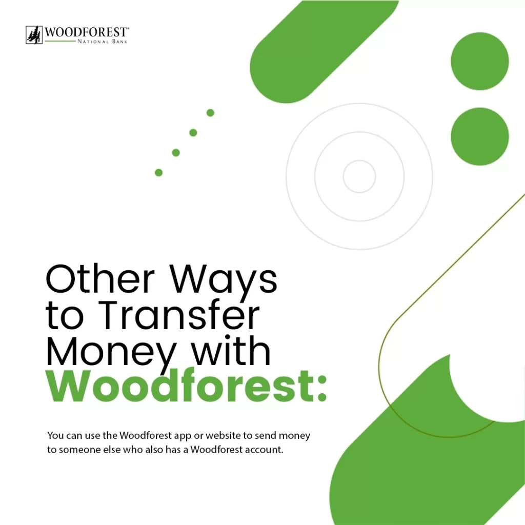 other ways to transfer money with woodforest