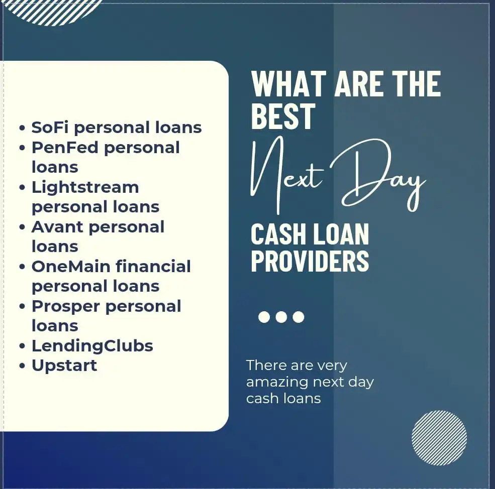 what are the best next day loan providers