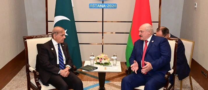 Prime Minister's Meeting with President Aleksandr Lukashenko on the Sidelines of SCO Summit in Astana