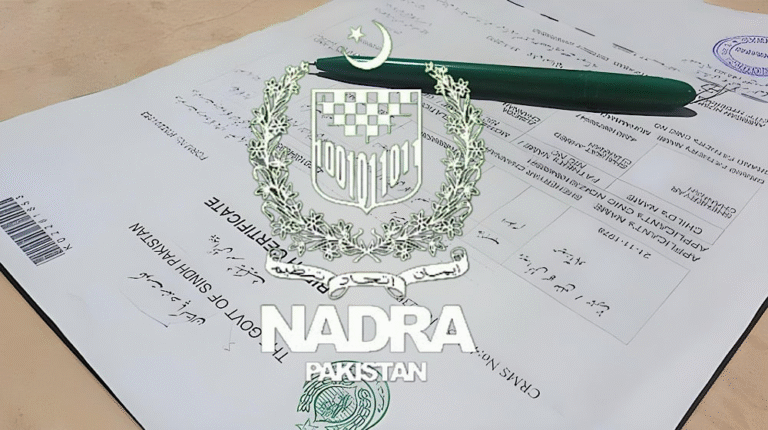Get Child Registration Certificate Online via Pak ID
