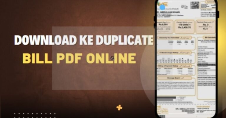 Download KE Duplicate Bill PDF Online