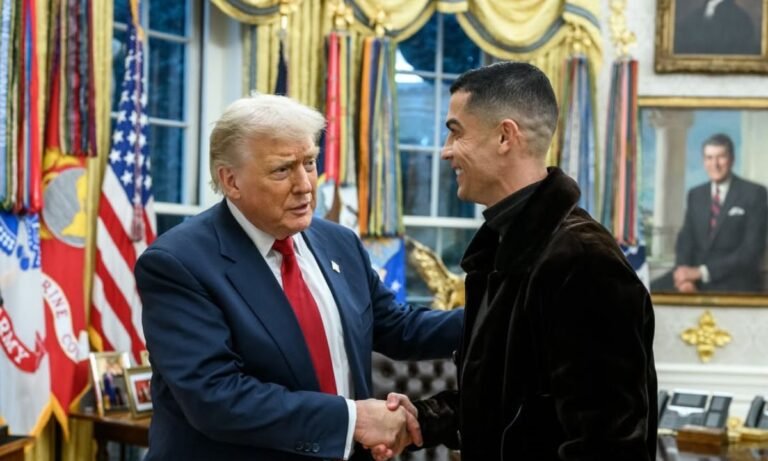 Donald Trump Shares Video of Playing Football with Ronaldo