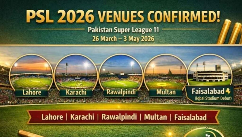psl 2026 venue