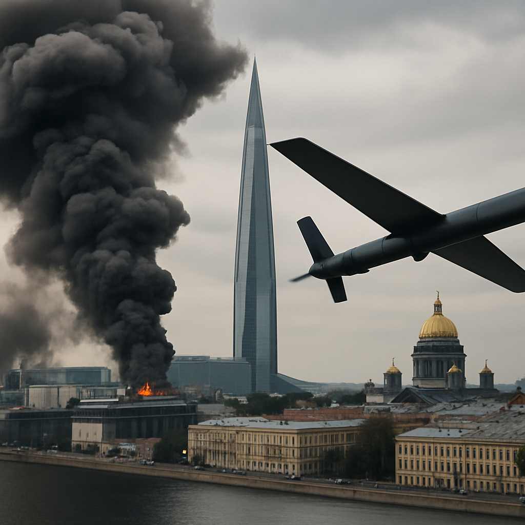Ukraine Drone Strikes Target St. Petersburg Amid Economic Forum