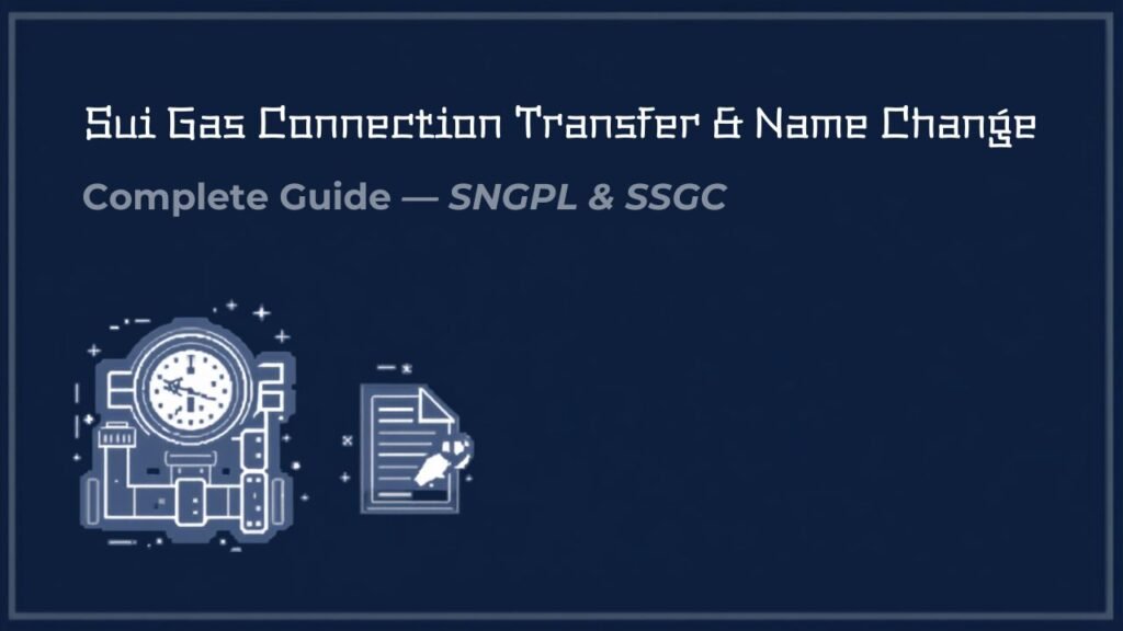 sui gas connection transfer and name change